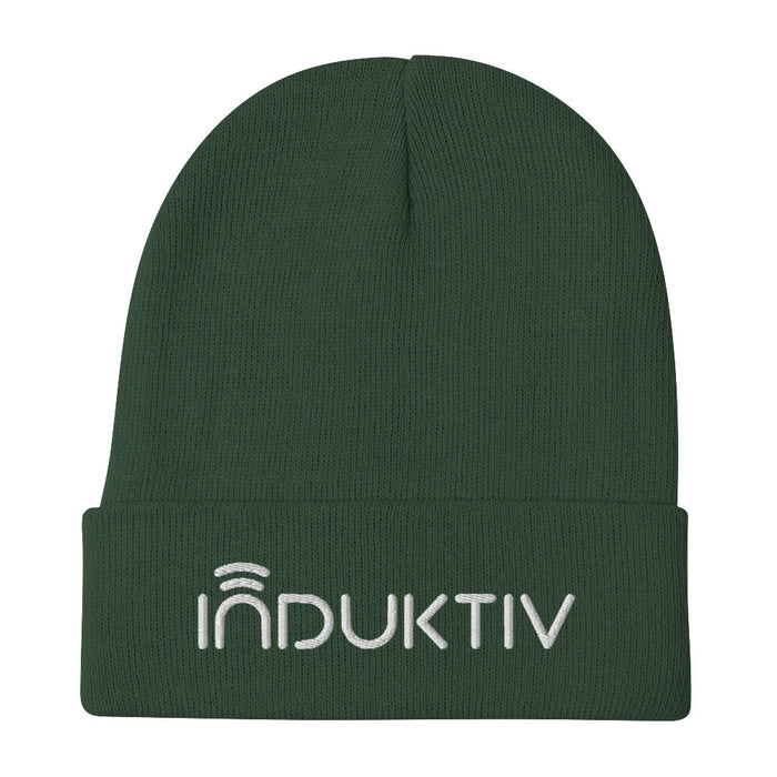 "INDUKTIV" Logo Embroidered Beanie INDUKTIV