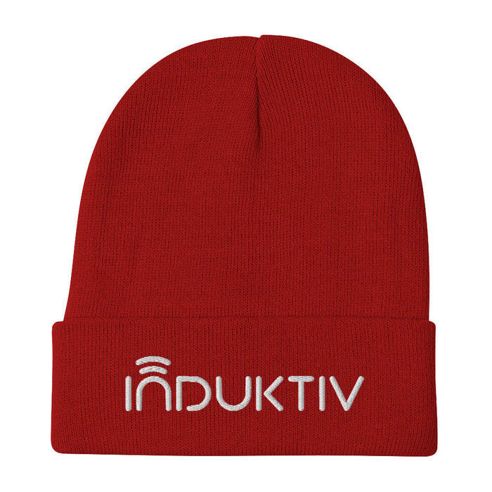 "INDUKTIV" Logo Embroidered Beanie INDUKTIV