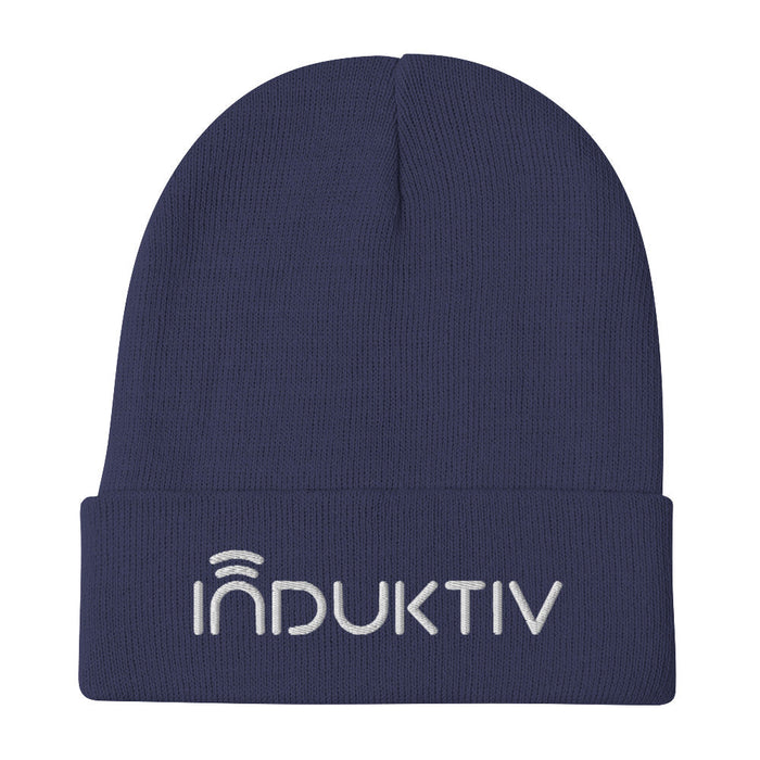"INDUKTIV" Logo Embroidered Beanie INDUKTIV
